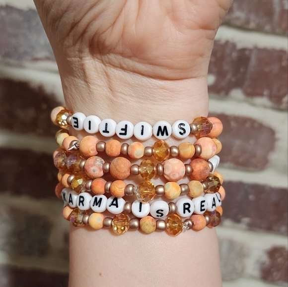 Taylor Swift Karma Lost Album Handmade Friendship Bracelets Set Of 6 - Picture 13 of 13